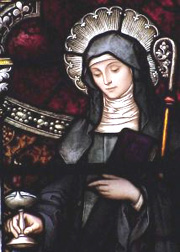 St. Brigid in stained glass