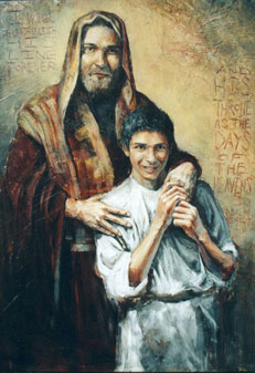 Joseph and Jesus by Santer