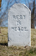 Rest in Peace tombstone