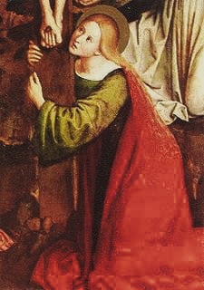 Mary Magdalene at the foot of the cross