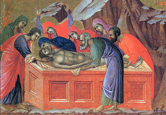 the burial of Jesus