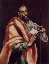 The apostle Paul as interpreted by el Greco