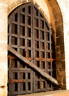 barred door