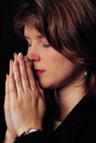 woman at prayer