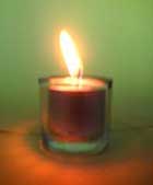 lighted candle