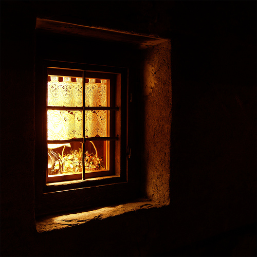 lighted window